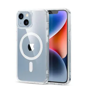 Clear Phone Cases for iPhone 17/16/16E/15/14 Plus Case/iPhone 13/12/11 pro max/X/XS/XSmax Case, Compatible with MagSafe, Shockproof Military-Grade Protection, Magnetic Phone Case, Classic Hybrid Case, for iPhone 17 Pro max