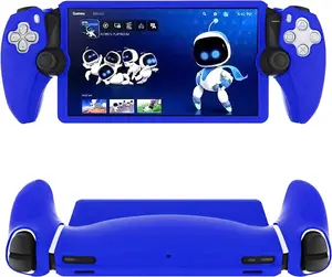 PS5 Portal Silicone Cover Case, Soft Protective Skin Case for Playstation Portal Remote Player, Shockproof Anti-Scratch - Blue