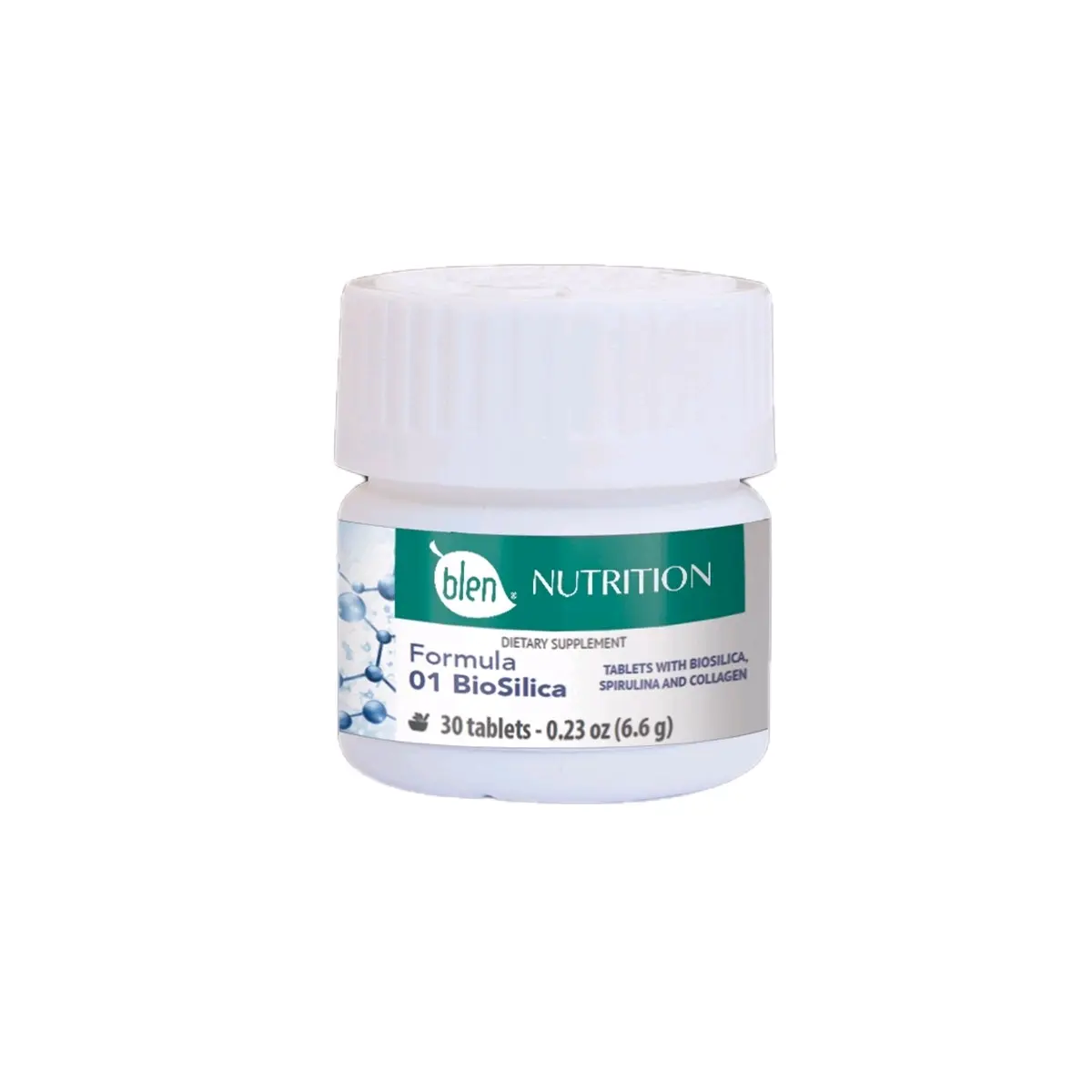 Blen Formula 01 Bio Silica with Biosilica, Spirulina, and Collagen Supplement for Joint Health and Beauty