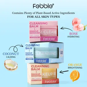 FEBBLE Makeup Melting Cleansing Balm, Face Cleanser & Makeup Remover, Hydration and Nourishment,protect skin barrier Cosmetic Cream
