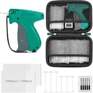 Tagging Gun for Clothing, Price Tag Gun for Clothes Labeler with Case, Standard Price Tagger Retail Garment Attacher with 6 Needles, 2000 2"+1000 1.35" Fasteners for Store Warehouse Yard(Not Mini)