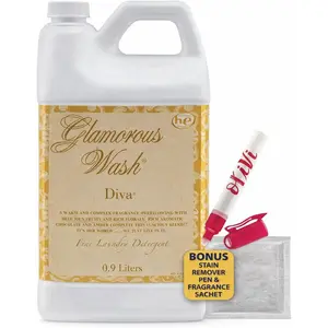 Tyler DIVA Glamorous Wash Laundry Detergent- 32oz - With Olivi Stain Remover Pen -  Scented Sachet - Laundry Detergent - For Washing Clothes, Linen, Lingerie, Expensive Fabric, Sheets