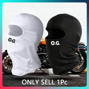 Unisex Balaclava Motorcycle Full Face Mask, Windproof Dustproof Sun Protection, Street Hip Hop Fashion Headscarf Scarf, All Seasons Outdoor Use