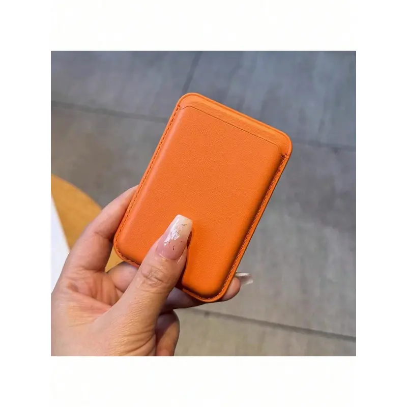 Magnetic PU Leather Card Clip for iPhone 16/15/14/13/12 Pro Max Phone Accessories - White Cross Pattern, Ultra-Thin Slim Protective Design, Holds 1-3 Credit/ID Cards, 1pc, Ideal Gift for Mother/Family/Friends (Birthday/Holiday) Covers