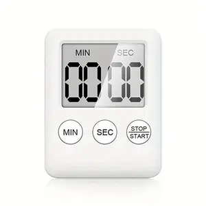 Kitchen Timer Magnetic Cooking Digital Adjustable Timer LED Display Loud Alarm Minute Second Count Up Countdown Countup Boiling Eggs Timer