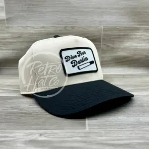 Dive Bar Darlin Patch on Natural/Black Retro Trucker Hat