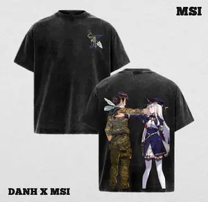 Shin Nouzen & Vladilena Milizé | 86 Washed Tee Streetwear Tee Hoodie “Battlefield Bonds — A Reaper And A Handler United” — For Anime Fans, For Drops That Radiate Cold Strength