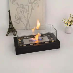 1pc Tabletop Fire Pit, Portable Indoor Fireplace, Safe Outdoor Home Decor, Courtyard and Balcony Small Fire Bowl