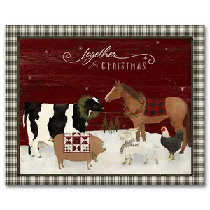 Courtside Market Together for Christmas  16x20Canvas