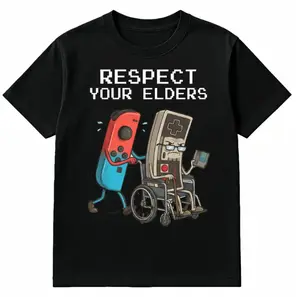 Funny Retro Gamer Graphic T-Shirt Soft Cotton Tee Vintage Console Old School Gaming Lover Gift Unique Humor Design for Men Women Gifts for boyfriends or husbands.