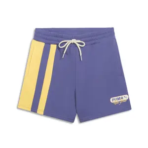 PUMA Womens Wardrobe Essentials Bright Lights Nyc Drawstring 4 Inch Shorts Casual Bottoms Casual - Blue