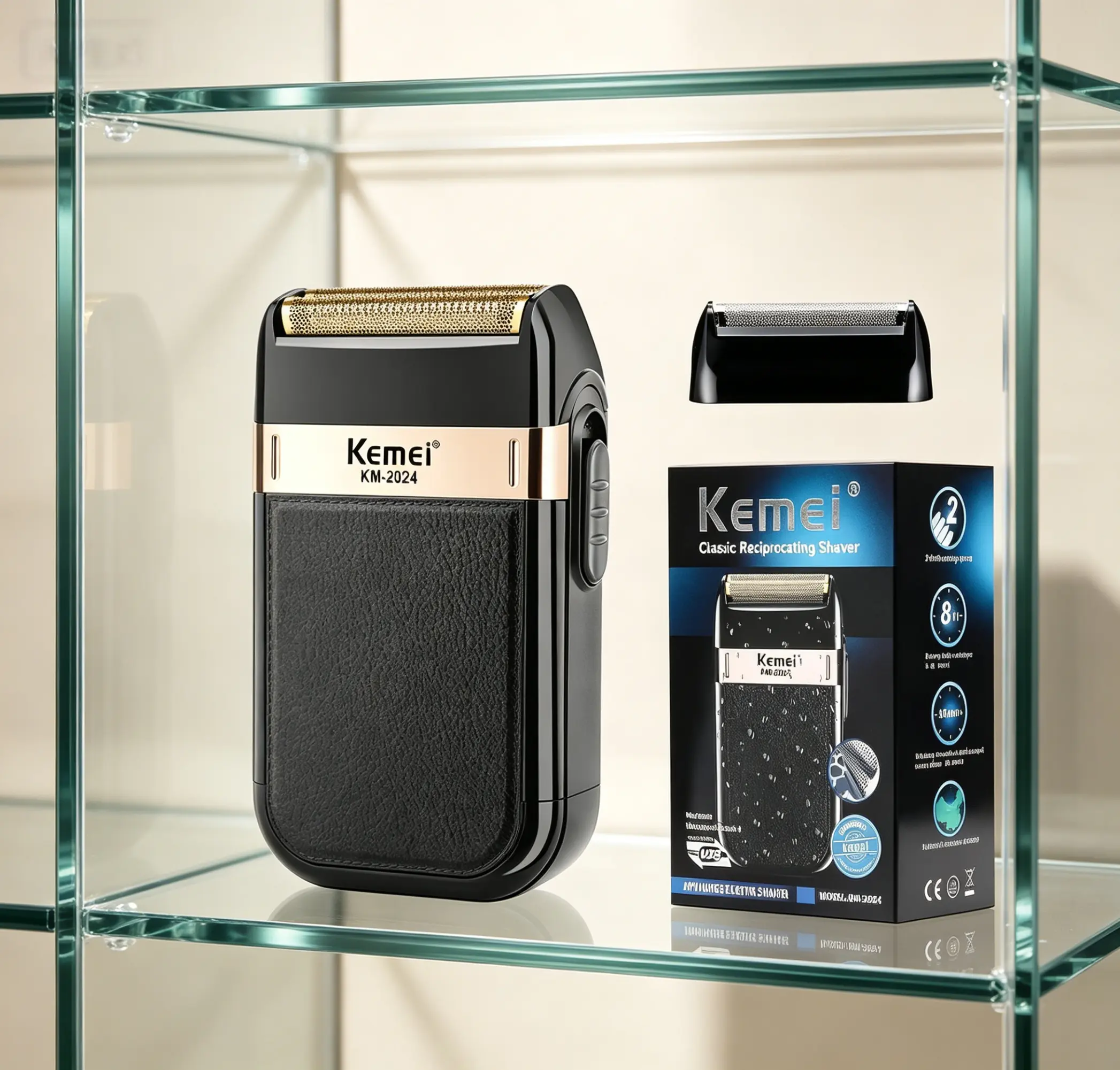 KEMEI Foil Shaver for Men,Waterproof Razor,KM2024