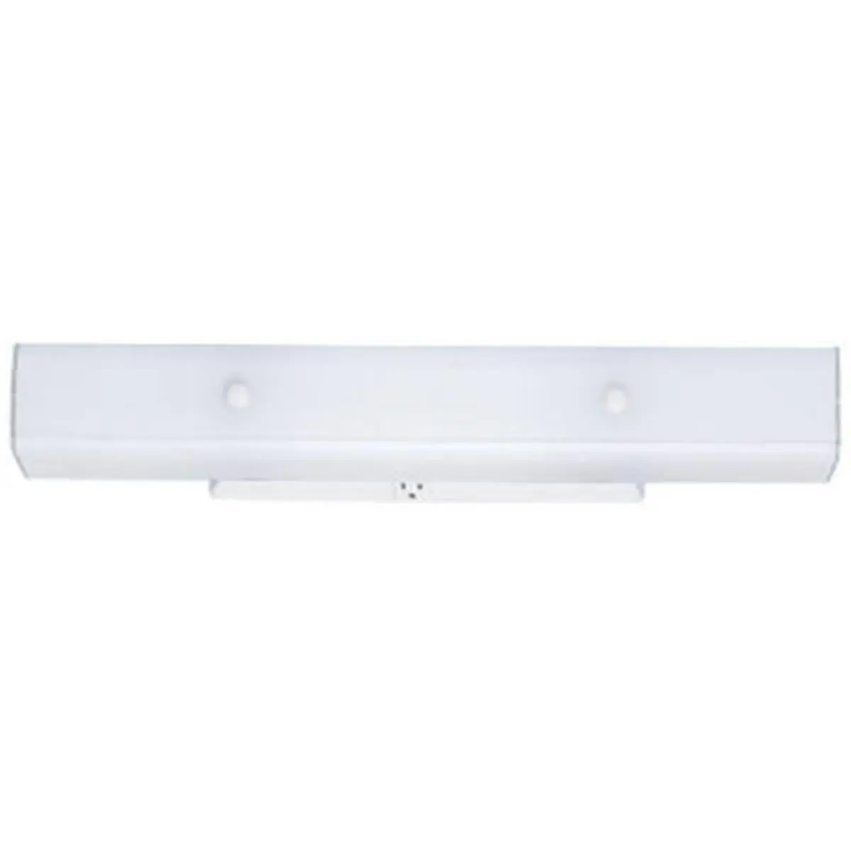 Westinghouse 66424 4-Light Wall Mounted White Lights Fixture with Built-In Outlet, Convenient Power for A19 Bulbs, Home Improvement Lighting Accessory, Wall Mounted Lights