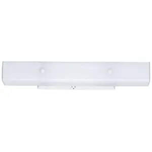 Westinghouse 66424 4-Light Wall Fixture with Outlet Built-In, Convenience Power for A19 Bulbs, Lighting Accessory for Home Improvement