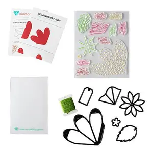 Crafts & Sewing Diamond Press Strawberry Box Stamp and Die Kit