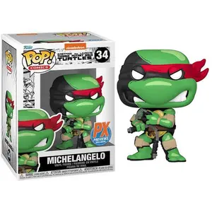 Funko Pop! Michelangelo Comics, Teenage Mutant Ninja Turtles 34 - Previews Exclusive Vinyl Figure in PopShield Protector