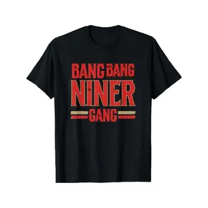Trend Niner Football Gang T-Shirt Casual Round Neck