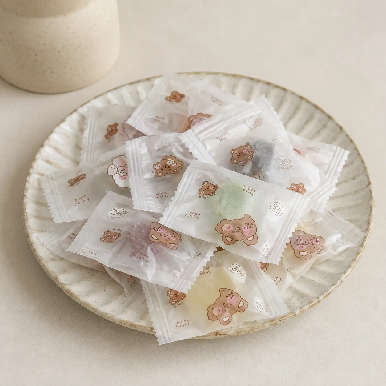 Premium Wax Candy Gift Set, 3.5 oz Box, Multiple Fruit Flavors with Sweet Juice Center, Cute Shape Candy Collection, Fun Party Snack Favor