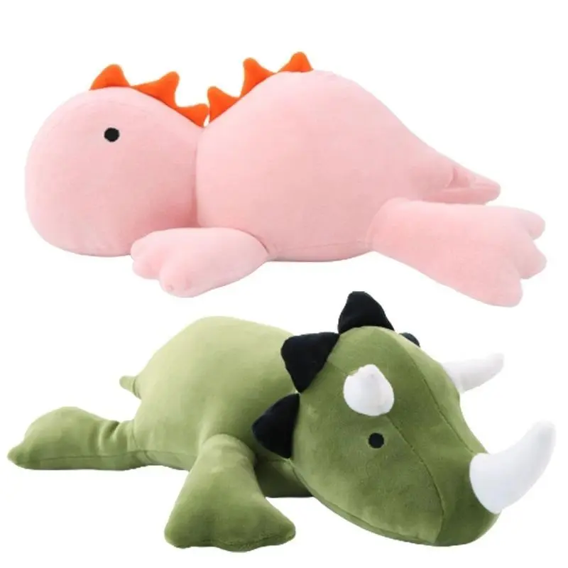 Cute Dinosaur Weighted Plush Toy - 100% New and High Quality Soft Plush, Cartoon Game Character, Pink & Green, Stuffed Pillow, Cute Collectibles, Kids Favorites, Plushie Love, Kid Christmas Birthday Gift