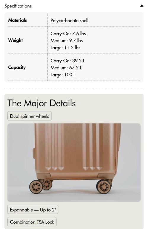 Ambeur 3-Piece Luggage Set Ambeur 3-Piece Luggage Set