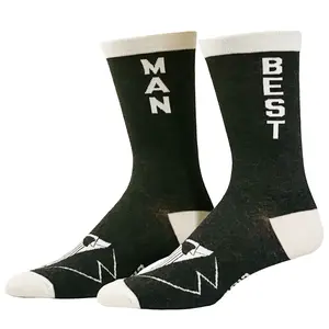 Men's Best Man Socks Funny Wedding Groomsman Tuxedo Gift for Best Man Novelty Footwear Funny Graphic Socks Comfortable Fitted Spandex Cotton