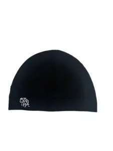 Multi Color Embroidered Stretch Beanie Hat, Tribe Letter Print, Soft Knit Skull Cap, Casual Winter Headwear for Men Women