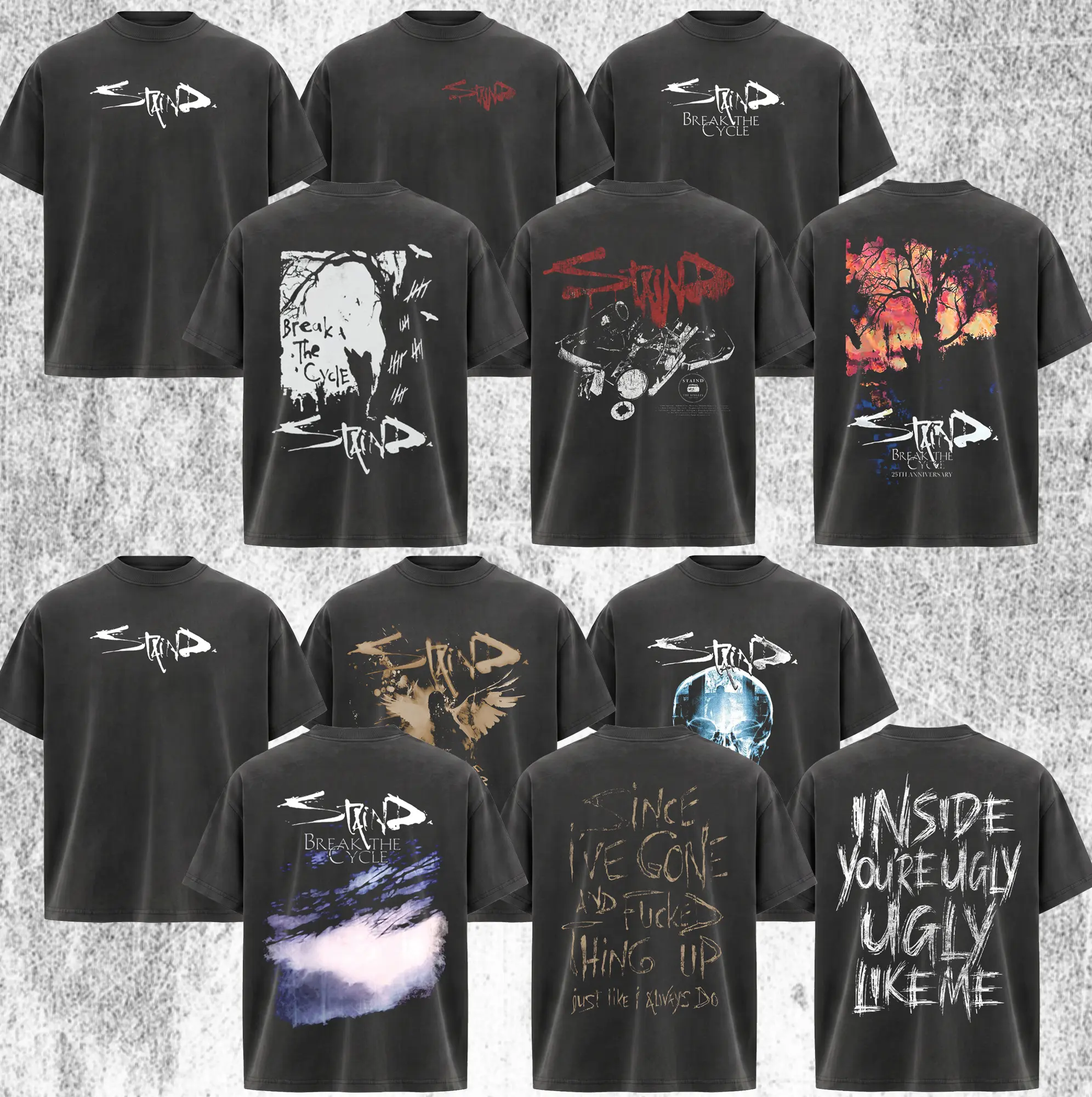 [Collection] ReTro Staind Break The Cycle T-Shirt , Staind Band T-shirt , Rock Band Shirt, Retro Music Tee, Rock Music Lover Shirt, Vintage Band Shirts Casual Fabric Fit Top , Top Men's and Women's Clothing
