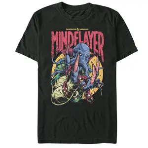 Dungeons & Dragons The Mind Flayer And Larvae Will Win Graphic Tee, Dungeons & Dragons Merch, Fantasy Role-Playing Game Shirt, Y2k, Gift T-shirt, Dnd Tee, Unisex Cotton Top Menswear Womenwear Streetwear Cotton Comfort  Shortsleeve Casual