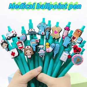 12-Pack Medical Nurse Doctor Ballpoint Pens, Random Design, Perfect Gift for Nurses' Day, Essential Office Supplies