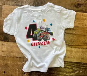 blaze shirt, blaze birthday shirt, blaze boy shirt, blaze 3rd birthday shirt, blaze birthday, blaze and the monster machines shirt, girls