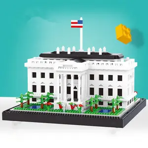 White House Building Blocks, Stem Building Blocks, Building Block Sets, 2202pcs/set 3D Assembled Educational Creative Puzzle Block Toy Model, Home Decoration Ornament, Birthday Gift