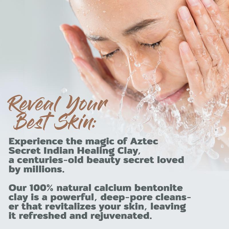 The Original Aztec Secret Indian Healing Clay - Version 2 2 lbs Deep Pore Cleansing Mask for Unmatched Skin Detoxification & Customization