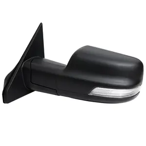 2019-2024 Dodge RAM 1500 Black Power Adjustable, Manual Fold, BSD & Heated Side Mirror w/ LED Puddle and Turn Signal Light - Driver Side Only