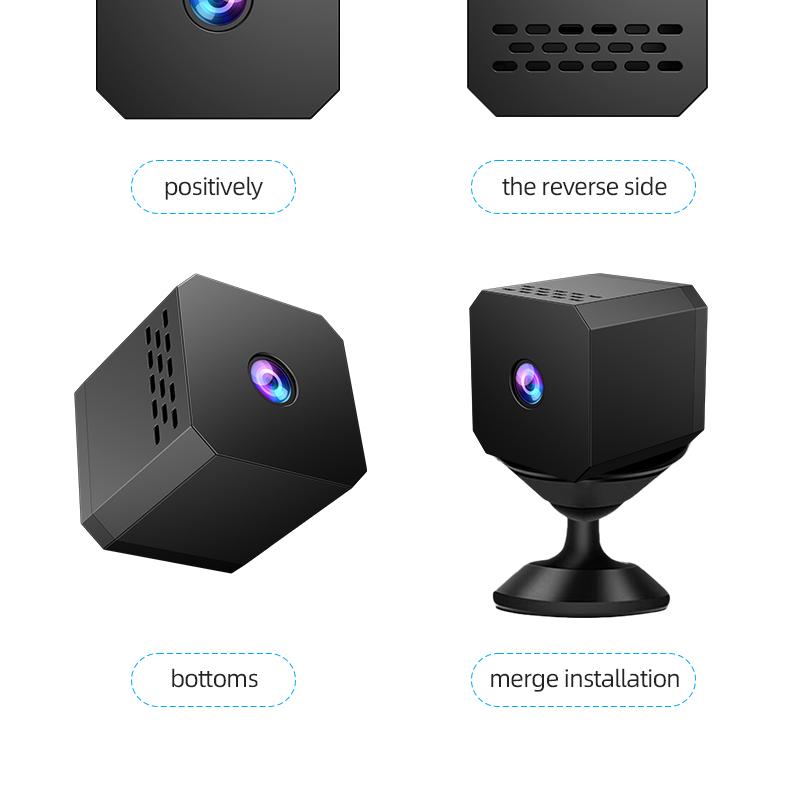 1080P Mini Magnetic WiFi Security Camera, Night Vision & Motion Detection, Remote Monitoring, Loop Recording, SD Card Support