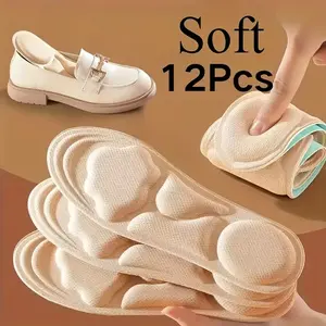 Women's Breathable Comfortable Insoles, Ergonomic Arch Support, Cushioned Heel, Non-Slip, Lightweight for High Heels, Sports, Casual & Daily Wear