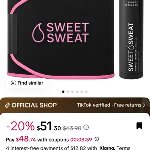 Sweet Sweat Gel (6.4oz) + Waist Trimmer (Small) Bundle