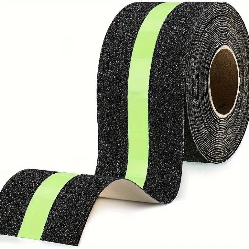 16.5ft Anti Slip Grip Tape, Non-Slip Traction Tapes With Glow In The Dark Strong Adhesive Reduce The Risk Of Slipping For Indoor Or Outdoor Stair Tread Step And Other