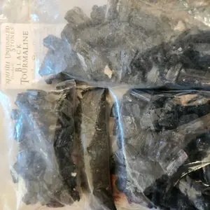 1 lb Tourmaline – Black, Medium – Raw Bulk Stones