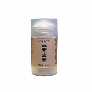 SIN-MIN Natural Travel Size Deodorant Stick 1.05 oz - Gentle Vanilla Scent for Sensitive Skin - Vegan & Cruelty-Free - Plant-Based Ingredients - TSA Friendly Body Care