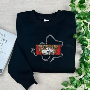 Hunter x Hunter Embroidered Anime Shirt, Kurapika Tee Sweatshirt, Hoodie, Perfect Gift for Anime Fans