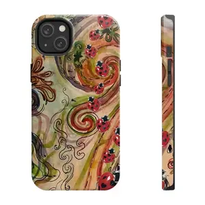Vintage Ladybug Phone Case, Aesthetic Heart Wing Insect Collage Phone Case,Tough Case,phone Case Suitable for Iphone 11/12/13/14/15/16/17 Pro Promax Plus Air and Samsung S22/S23/S24/S25 Plus Ultra Fe, Fairycore Ladybug Gift for Women & Men Phone Cover