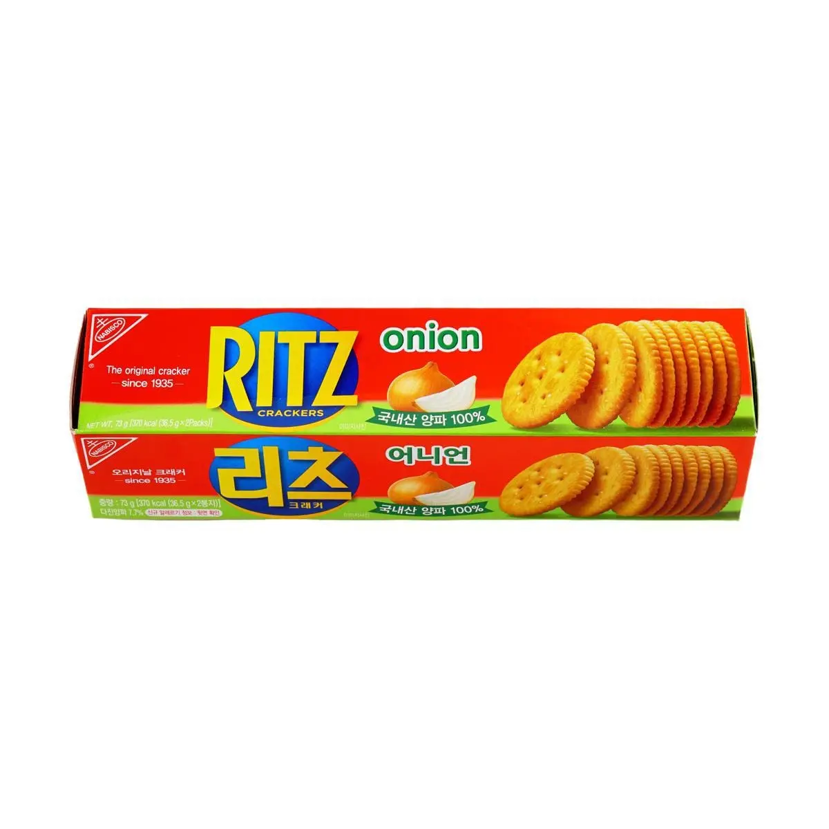RITZ Korea Onion Flavor Crispy Crackers - 73g Snack Pack RITZ Korea Onion Flavor Crispy Crackers - 73g Snack Pack