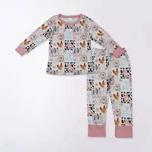 Farm Animal Long-Sleeve Kids Pajamas