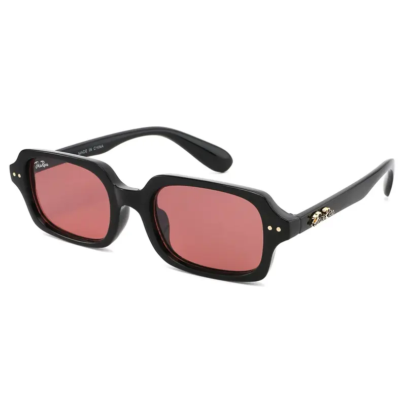Folie rose pink Lens Sunglasses with Black Frame - TikTok Shop display picture 3