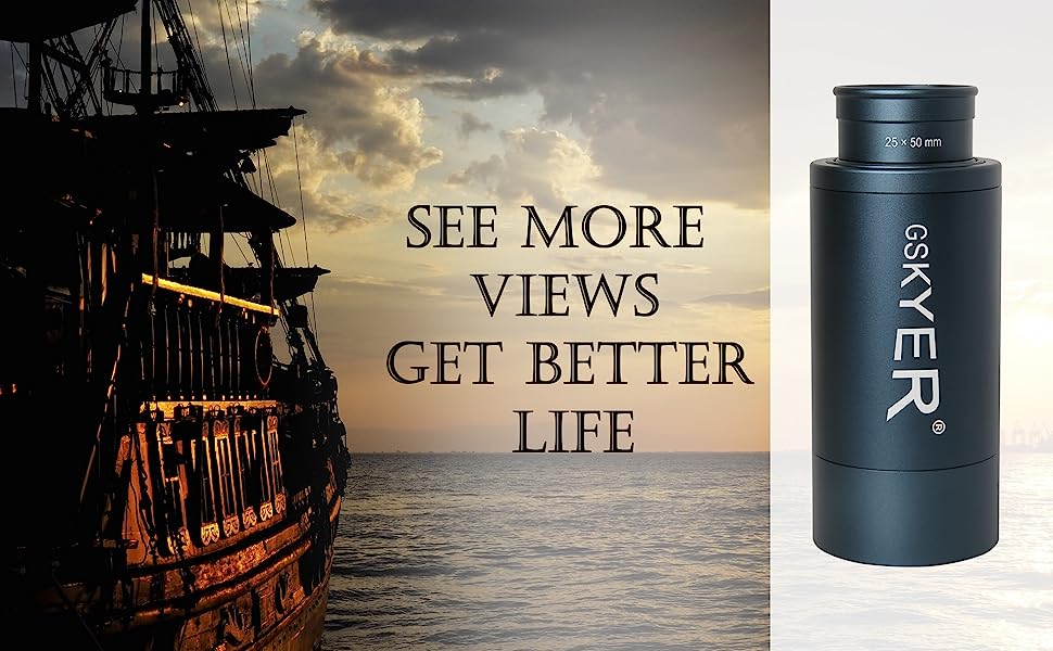 Gskyer 25x50 Monocular Telescope Monoculars for Adults High Powered: Compact HD Zoom Scope for Men Gifts Cool Gadgets with BAK4 Prism & FMC Lens Pirate Binoculars for Kids Spotting Hunting Camping Watch the show Watch the game Summer Gift Gskyer 25x50 Monocular Telescope Monoculars for Adults High Powered: Compact HD Zoom Scope for Men Gifts Cool Gadgets with BAK4 Prism & FMC Lens Pirate Binoculars for Kids Spotting Hunting Camping Watch the show Watch the game Summer Gift