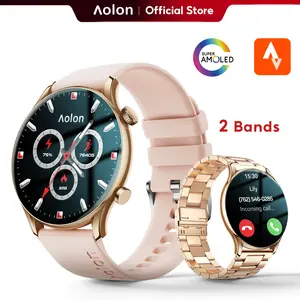 Aolon GTR3 Smartwatch — Stylish business smartwatch with 1.43" AMOLED display, AOD, heart rate monitor, 110+ sports modes, waterproof, 120-hour battery, USB rechargeable, for professionals, iOS & Android compatible.