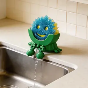 Creative Sponge and Soap Storage Box 3D Printed Novelty Kitchen Organizer Bathroom Countertop Decoration Fun Practical Gift