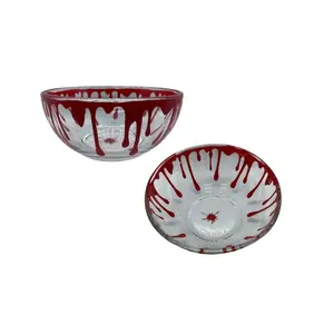 Bestselling Bloody Bowl Creepy Candy Dish for Horror Home Decor - Cereal Killer Kitchen - True Crime Gift - Gruesome Glass Decor - Tableware