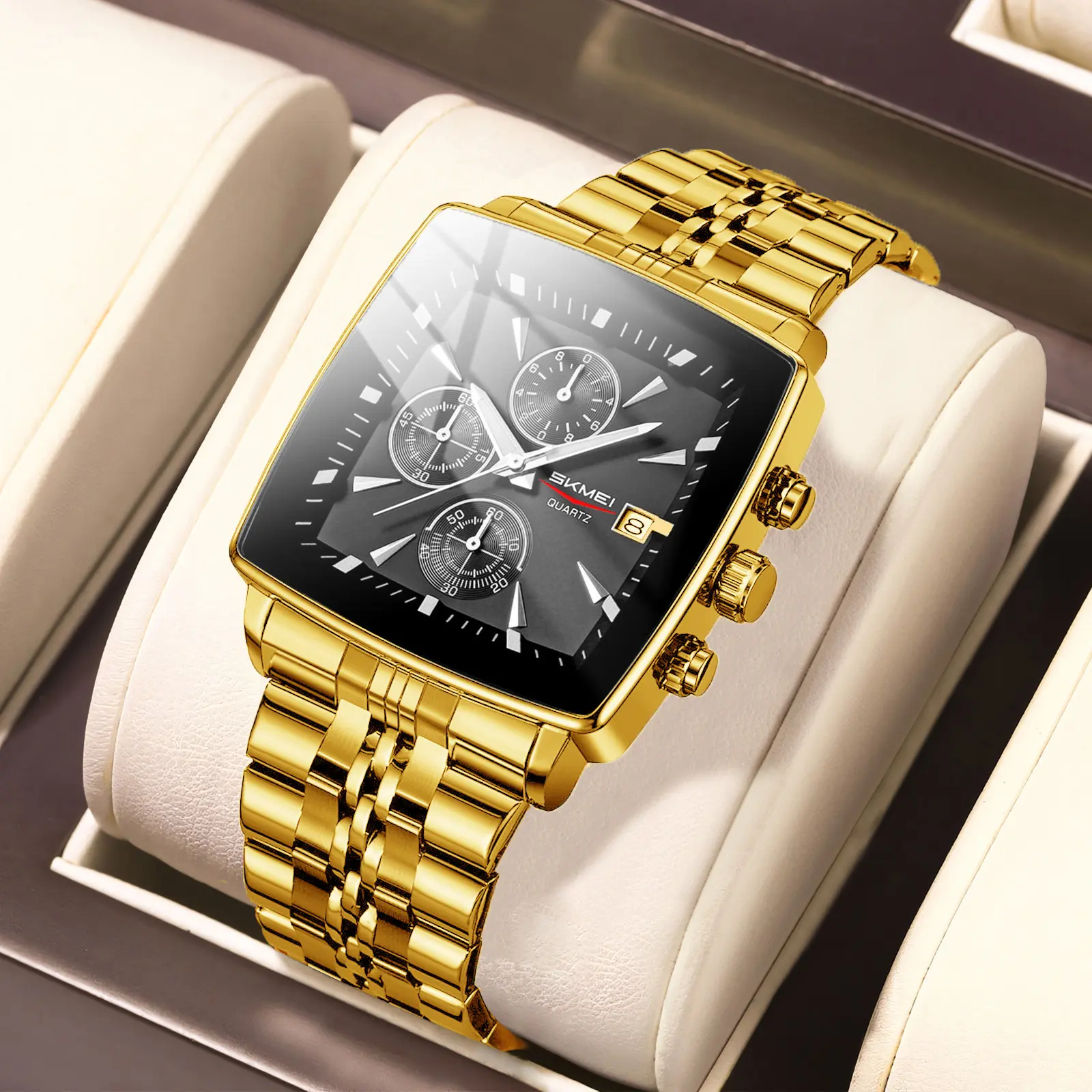 Golden shell and needle