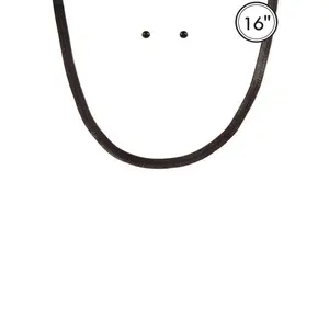 Aluminumcoating Herringbone Necklace Set